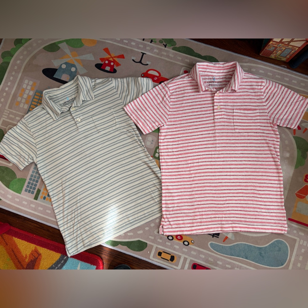 Boys Crewcuts (J.Crew's children's line) polo shirts in size L (10-12).